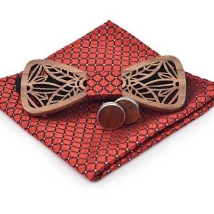 Men’s bow tie & scarf set